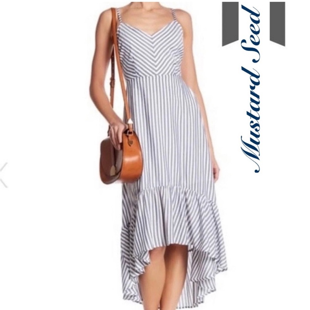 Mustard seed Hi-low hem dress - Picture 4 of 14